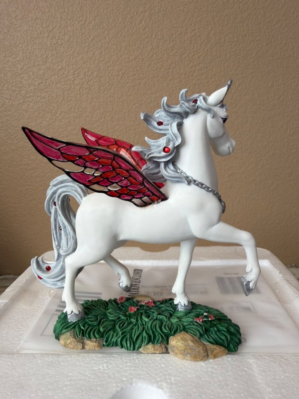 Hamilton Collection Jeweled Reflections Ruby Regalia Unicorn w/Box & COA Vintage - Picture 8 of 16